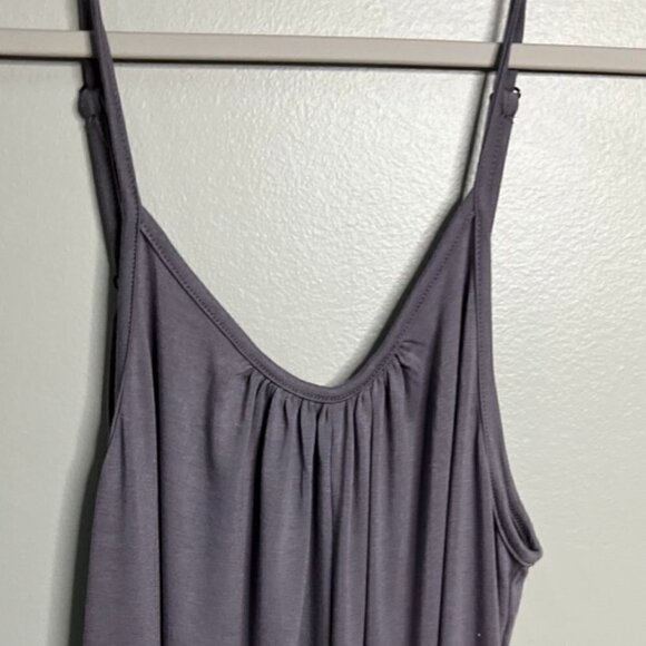 SNUGWIND Wms Casual Sleeveless Strap Loose Adjustable Jumpsuits in Gray Size M - Picture 7 of 8